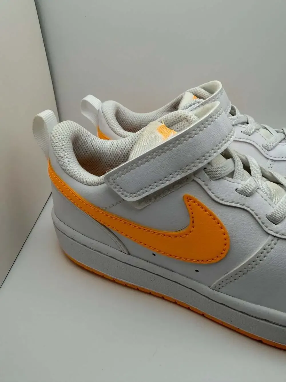 Nike Court Borough Low Recraft Kids' Casual Sneakers White/Orange